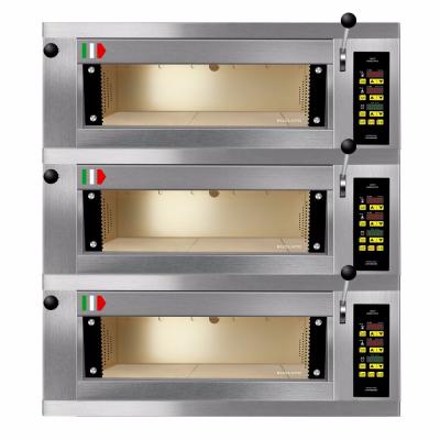 China Bread Deck Pizza Baking Oven Three Decks Three Trays Electric Ovenn for sale