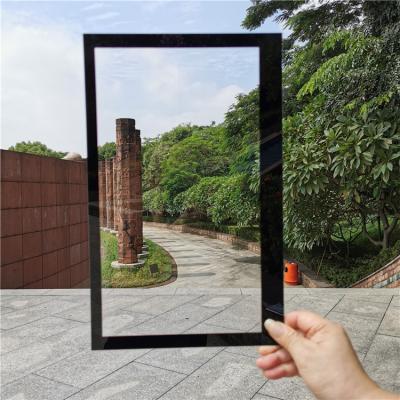 China Modern high transparent black frame printed 2mm ultra clear lcd display protection glass glass for sale