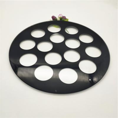 China Modern 2mm 3mm 4mm 5mm 6mm Tempered Silk Screen Printing Flat Circular Glass For Led Lighting Cover Glass for sale