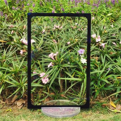 China Modern Anti-Reflective Glass 3mm Silk Screen Printed Display Cover 1mm 2mm Black Frame Tempered AR Coating Glass for sale