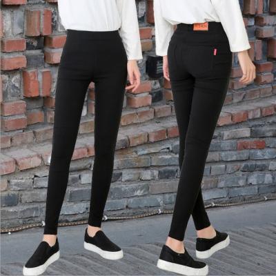 China New High Waist Stretch Matita Women's Black Personality Pencil Denim Pants Breathable Elastic Skinny Jeans Gaiters for sale