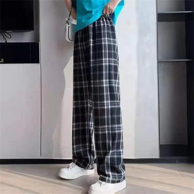 China Breathable Women Streetwear Casual High Waist Pants Solid Fashion Wide Leg Plus Size Womens Pants And Trousers for sale