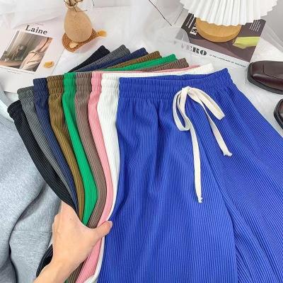 China 2022 New Breathable Women Fashion Neutral Wind Wide Leg Pants High Waist Casual Pants Colorful Women's Pants And Trousers for sale