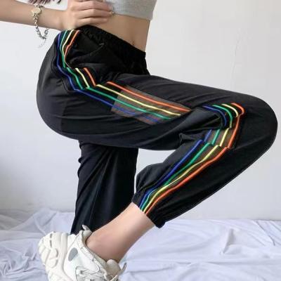 China New Design Drawstring Sports Straight High Waist Casual Jogging Women's Pants Breathable Women Sweatpants And Jogger Pants for sale