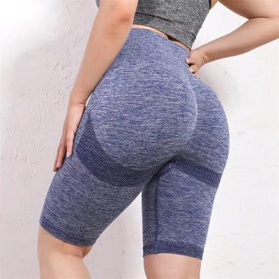 China New Arrival Breathable Women's Waist Gym Fitness Seamless Workout High Toe Yoga Scrunch Butt Shorts Tight for sale