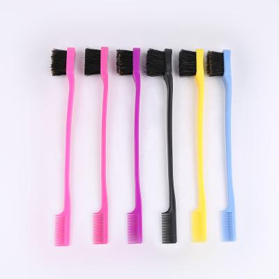 China Eyelash Edge Makeup Brush 2020 Customized 7 Colors Eyelash Edge Brush Best Makeup Brushes Eyebrow Brush With Comb for sale