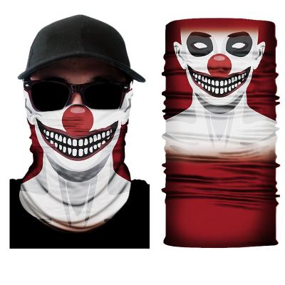 China European and American style fashion skull joker printing camouflage scarf face headwear bandana for sale