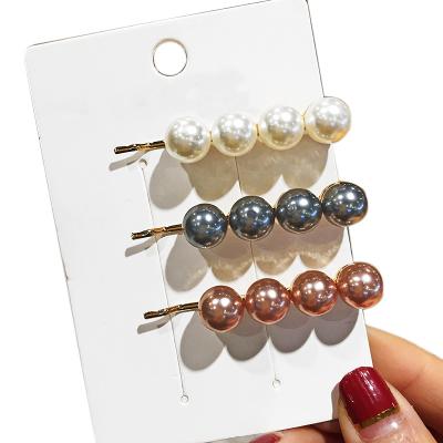 China 2019 Korean Trendy Pin Fashion Bead Hair Clip Hair Accessories for sale