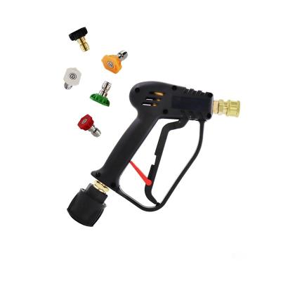 China M22*1.5 14mm Hose M22 Swivel High Pressure Spray Gun With Metal Hose Connector And Color Quick Connect Nozzle For Karcher K2-K7 Pressure Joint for sale