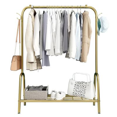 China Adjustable Multi Purpose Movable Clothing Hanger (Other) Hanging Coat Cloth Rack Movable Rack for sale