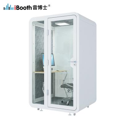 China 25db Insulation S-04 Work Booth For Webcasting Meeting Working Soundproof Partition Ward Private Space Partition Booth 1 Person Office Pod Room for sale