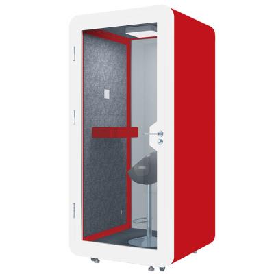 China Customized Room Modular Mini Soundproof Booth Private Talking Desk Phone Calling Pod Singing Playback Mobile Working Studio Booth for sale