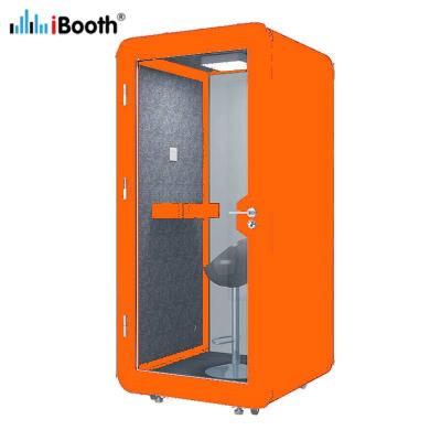 China Latest popular office adjustable pod single seat indoor use indoor phone booth (other) for sale with ventilation noise reduction office booth for sale