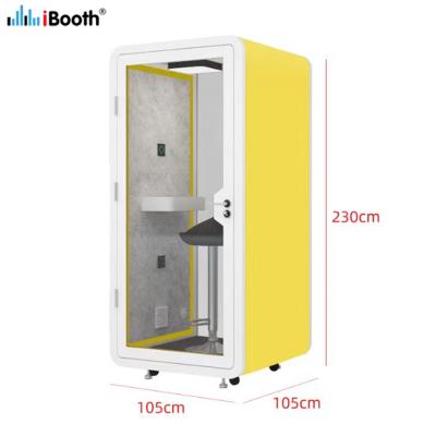 China Office Telephone Call Booth (Other) Adjustable Sound Insulation Mobile Home Soundproof Meeting Pod With Seating for sale