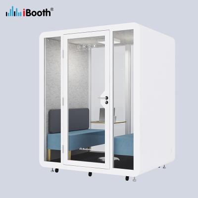 China Modern Soundproof Acoustic Room Office Private Space Furniture Insulation StudyPod Commercial Meeting Silent Telephone Booths for sale