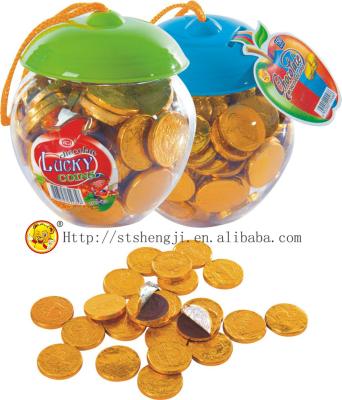 China Natural Confectionery Products Chocolate Golden Coin for sale