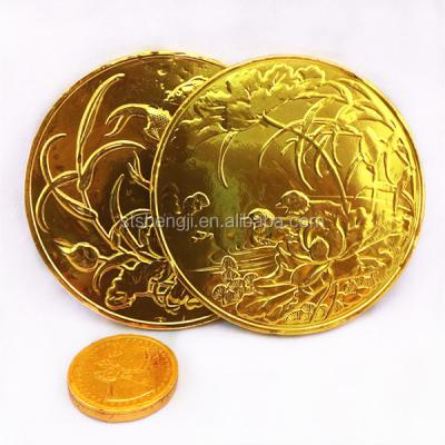 China Normal large chocolate coin size for sale