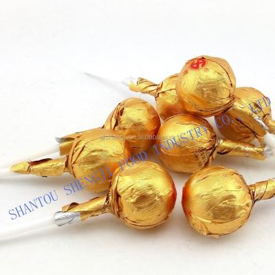 China piece of chocolate lollipop candy for sale