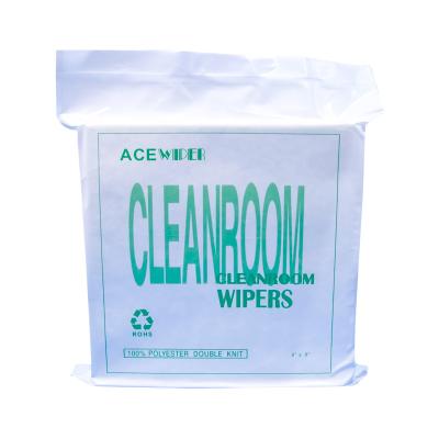 China Cleanroom 100-1000 High Density Clean Microfiber Flushable Sanitizing Wipers for sale