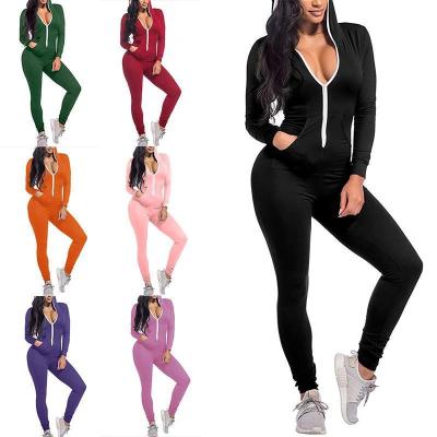 China New Breathable Plus Size Women Long Sleeve Hooded Sports Two Piece Set for sale