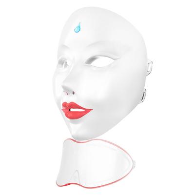 China Manufacturer Wholesale Dye Removal 7 Color Led Photon Light Therapy Tools Home Use Face Beauty Facial Mask With Neck For Facial Skin Care for sale