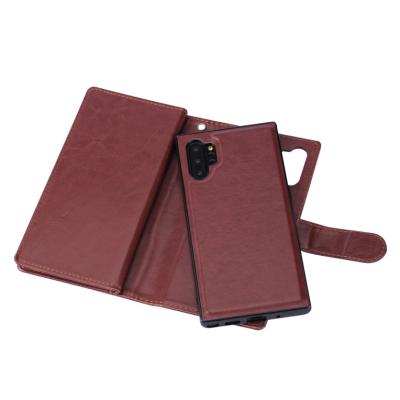 China Dirt Resistant Luxury Leather Detachable Wallet Phone Cover For Samsung Note 10 Note10 Pro for sale