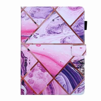 China iPad Pro 12.9 inch 2020 Colorful Painted Marble Wallet PU Leather Case for sale