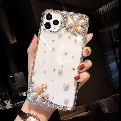 China Anti-drop Sunflower Flower Rhinestone Silicone Case for iPhone 12 12 pro 12 mini 11 for sale