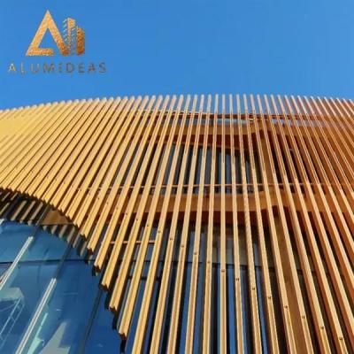 China Linear aluminum facade for sale