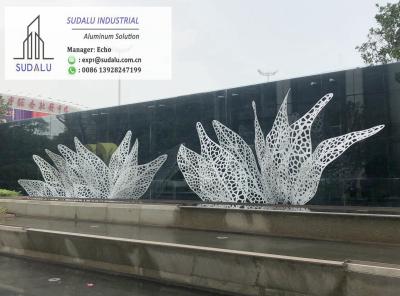 China SUDALU Aluminum Laser Curvel Artistic Panel for Plaza Garden Alumunum Decoration Panel High Quality for sale