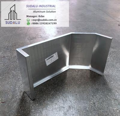 China SUDALU Aluminum Solid Panel Bending Shape Aluminum Panel for Air Conditioner Cover for sale