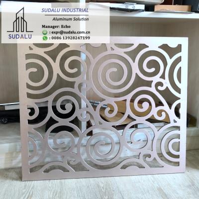 China SUDALU 1mm-10mm Aluminum Laser Cutting Panel for Fence and Patio Decoration Aluminum Panel for sale