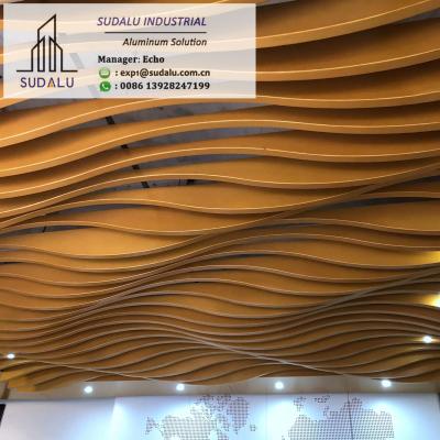 China SUDALU Aluminum Shutter Ceilling Aluminum CNC Cutting Welding Panel Ceiling for Decoration for sale