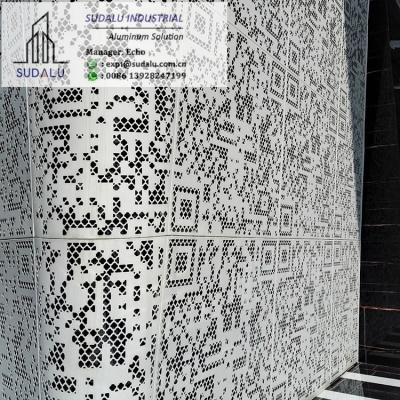 China SUDALU Modern Exterior Aluminium Wall Cladding Panels Customized Design Pattern Panel for sale