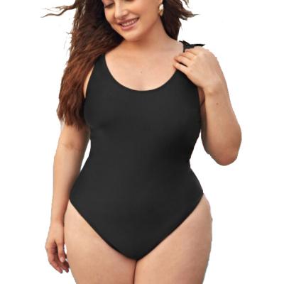 China Sexiest Swimsuit Rated Plus Size Backless Black One Piece Swimsuit Women's Swimming Suit Swimwear Bikini QUICK DRY for sale