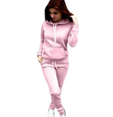 China 2021 high quality women's sports designer warm-up tracksuits simple two-piece cotton waterproof for sale