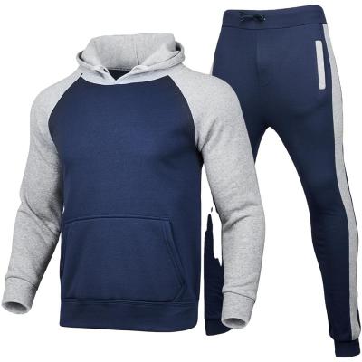 China 2 piece cotton sweatpants running breathable stacked pants warm up sportwear men hoodie wholesale custom designs tracksuits for sale