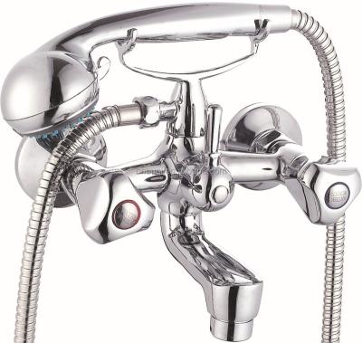 China Wall Mounted Dual Function Chromed Short Thermostatic Faucets Bath And Shower Faucet for sale