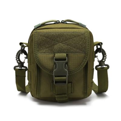 China Outdoor Sports Travel Hiking Camping Tactical Pouch Pocket Molle Pouch Compact Camera Pocket Survival Wallet With Shoulder Strap for sale