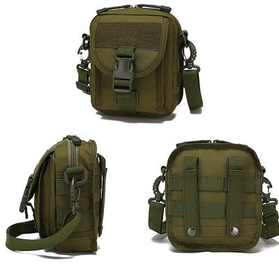 China Outdoor Sport Travel Hiking Tactical Camping Survival Mobile Phone Knife Travel Molle Pouches Waist Bag With Shoulder Strap for sale