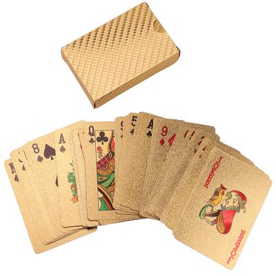 China Playing Board Game Red Professional Gold Foil Plated Creative PVC Smooth Blank Poker Card Sublimation for sale