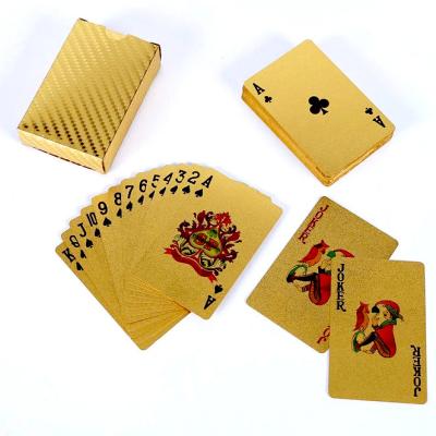 China Playing Poker Table Games Custom Gold Cheap Price Durable Blue Black Adult Cards Fold for sale