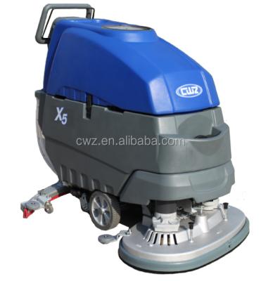 China Hand Grip Floor Critical Cleaning / Residue Free Scrubber With Italy Ametek Suction Motor for sale