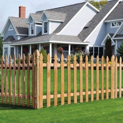 China Easily Gathered Decorative Outdoor Fence Fence Wooden Cedar Fencing Outdoor Yard Picket Border Japanese Cedar Lawn Fence for sale