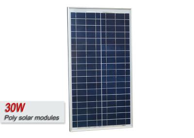 China High Efficiency 30 Watt Poly Solar Panel , Polycrystalline PV Solar Panel  for sale