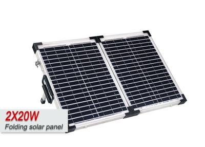 Chine 2 panneaux solaires portatifs de X 20W pour les batteries de rv, block d'alimentation électrique portatif avec le panneau solaire à vendre