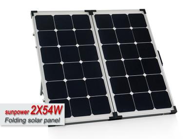 Chine 2 panneaux solaires transportables de X 54w avec des cellules de SunPower faciles à porter dehors à vendre