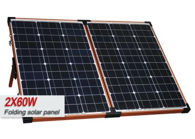 Chine Panneaux solaires pliables portatifs rouges du cadre 120W pour camper/caravane/rv à vendre