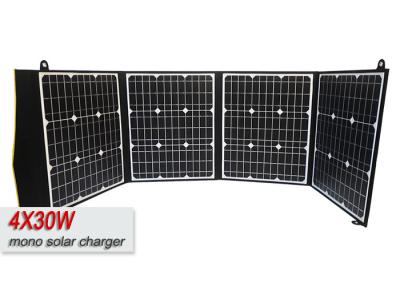 China Portable da eficiência elevada 120W que dobra o carregador do painel solar para a emergência recarregável à venda