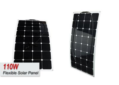 China 110 Watt Semi Flexible Solar Roof Panels / Flexible Solar Power Panels For Boats for sale